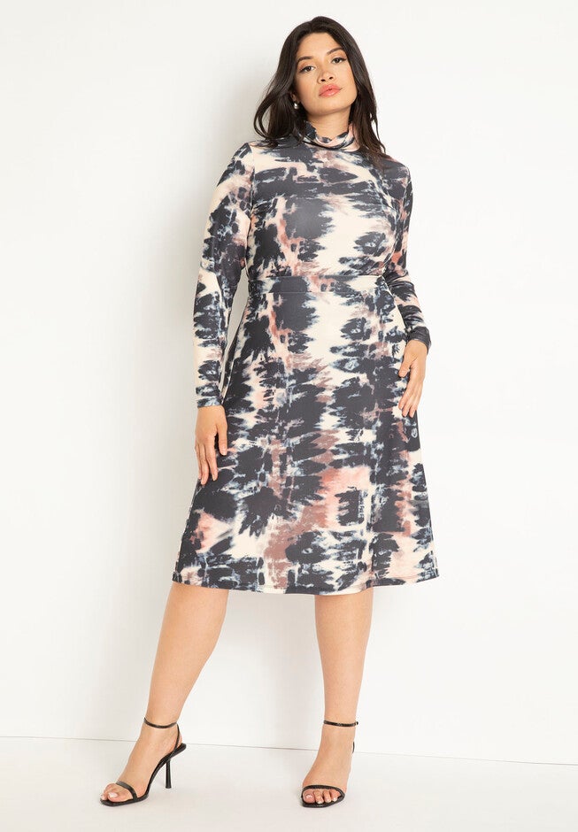 Printed Turtleneck, , alternate image number null