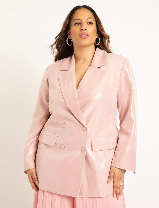 Exquisite Sequin-Embellished Blazer