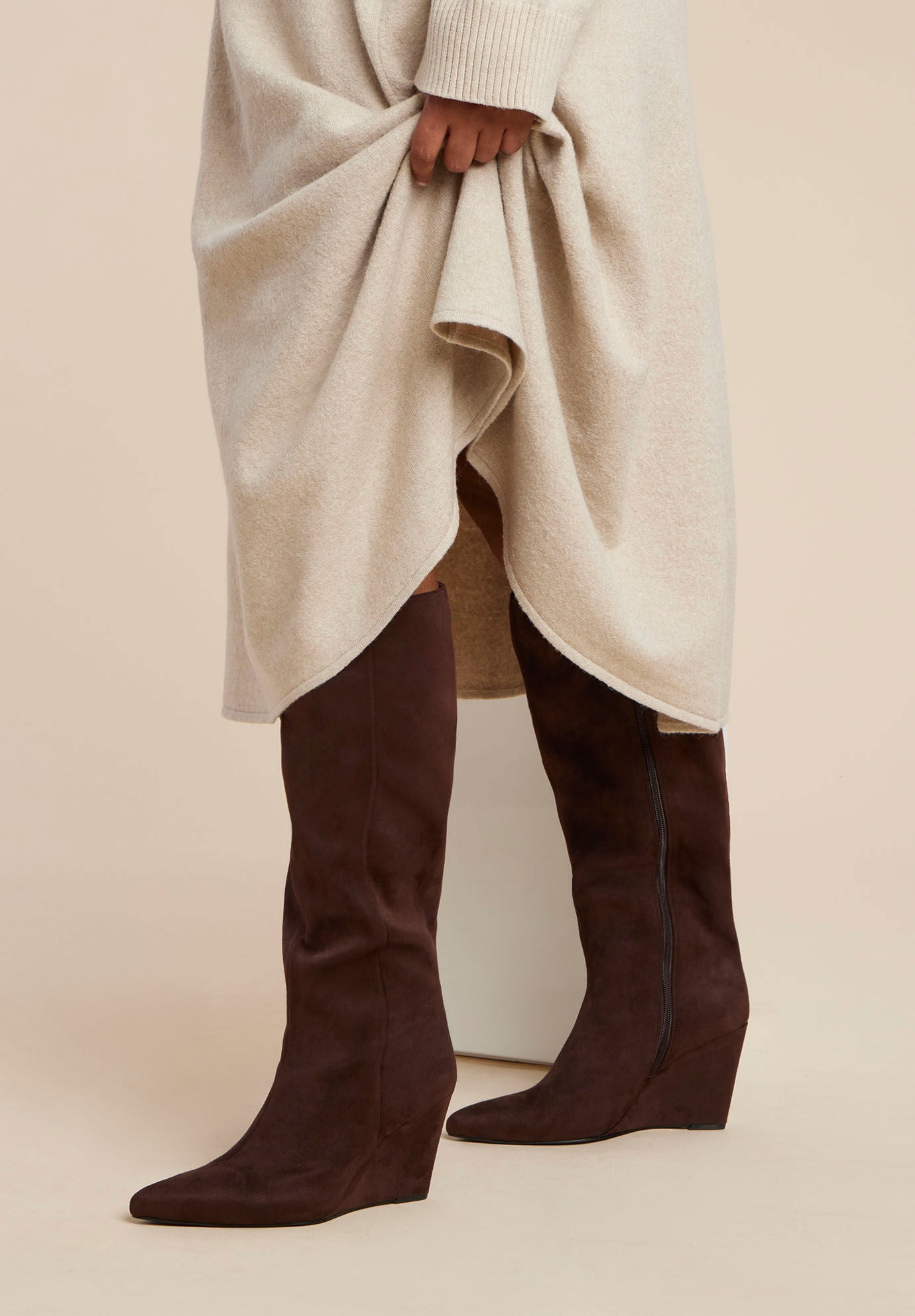 Pointed Toe Wedge Heel