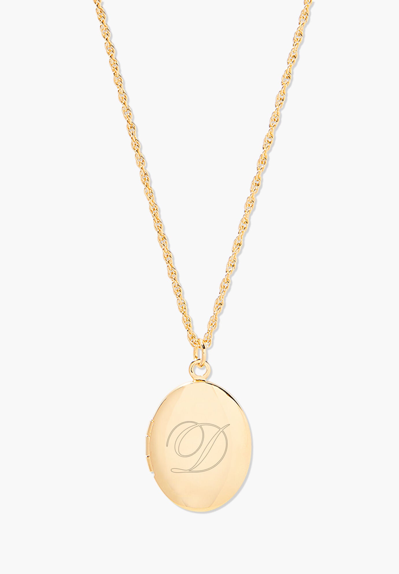Isla Initial Oval Locket, D, hi-res image number 0