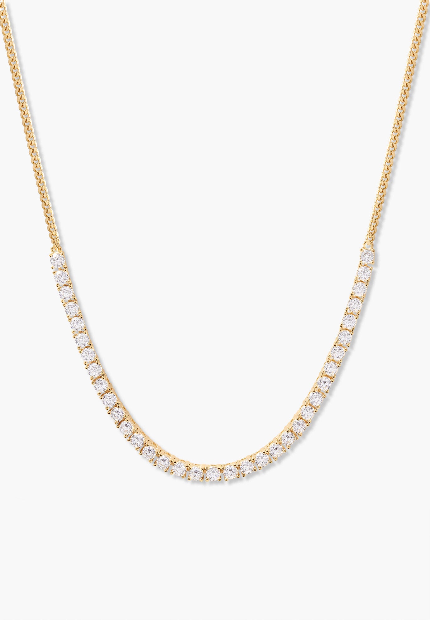 Isabella Gold Vermeil Tennis Necklace