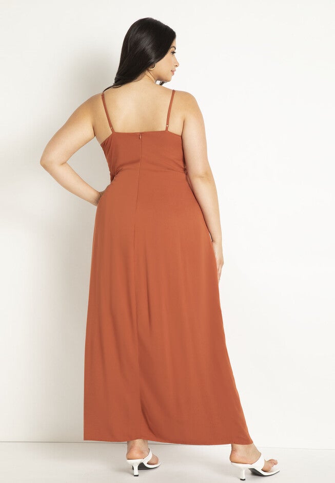 Wrap Neckline Dress, , on-hover image number null