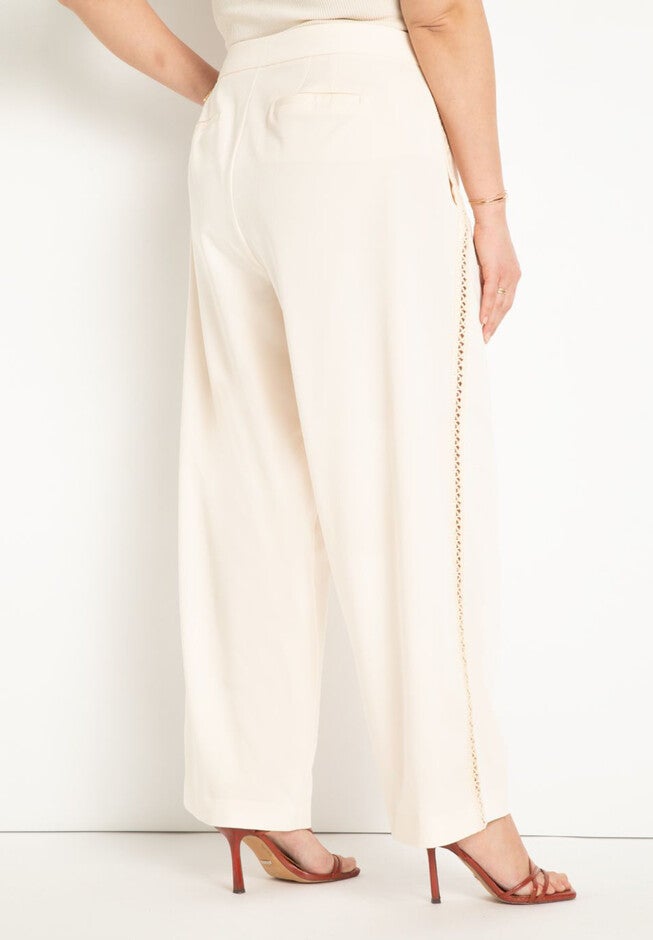 Crochet Detail Pant, , alternate image number null