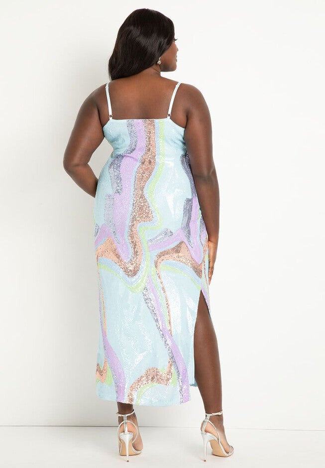Sequin Slip Dress, , alternate image number null