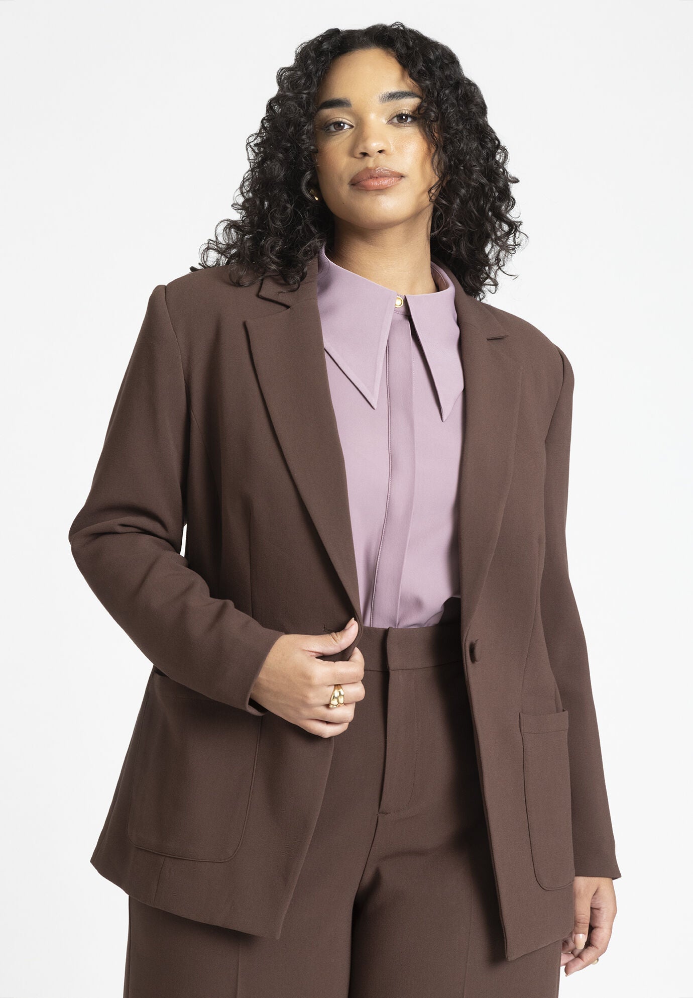 Button down shirt cheap with blazer