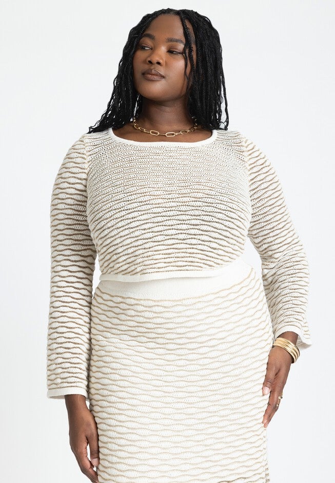 Scoop Neck Crop Top, PEARL, hi-res image number null