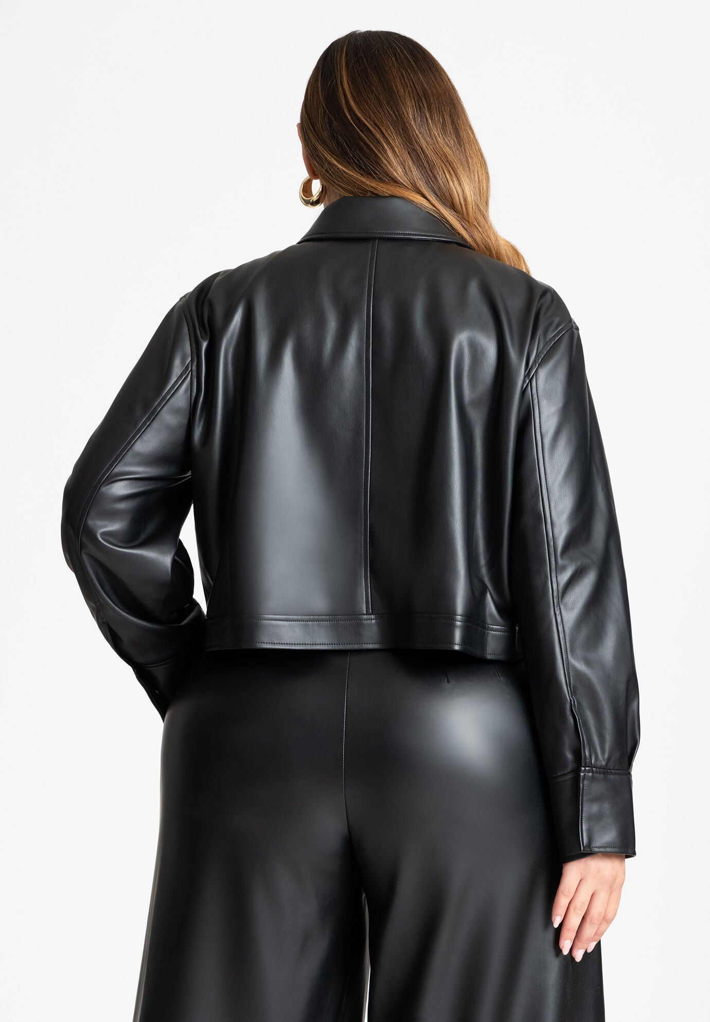 Eloquii leather jacket discount