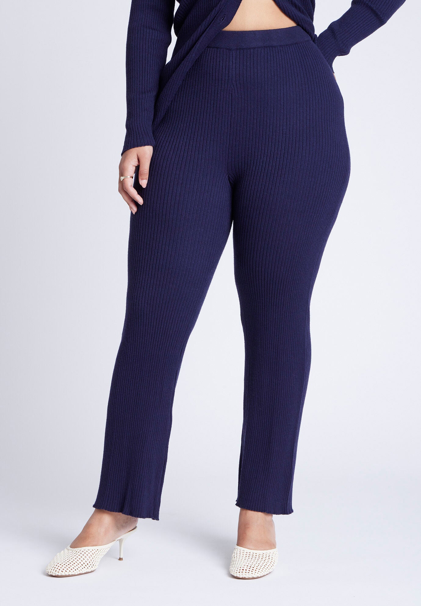 Pleat Detail Trouser With Long Belt | Eloquii