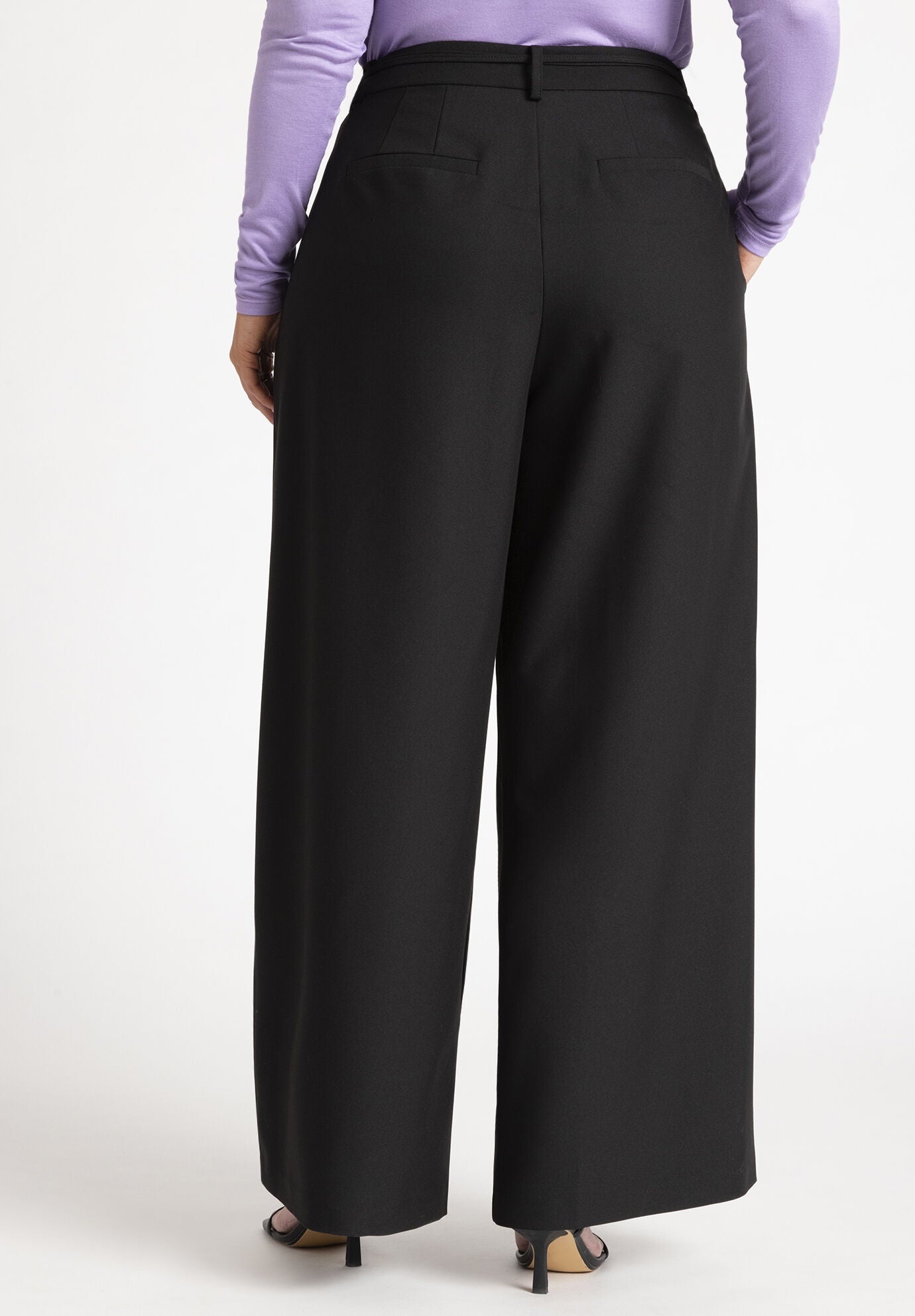 Jo pleat detail trouser main image 1