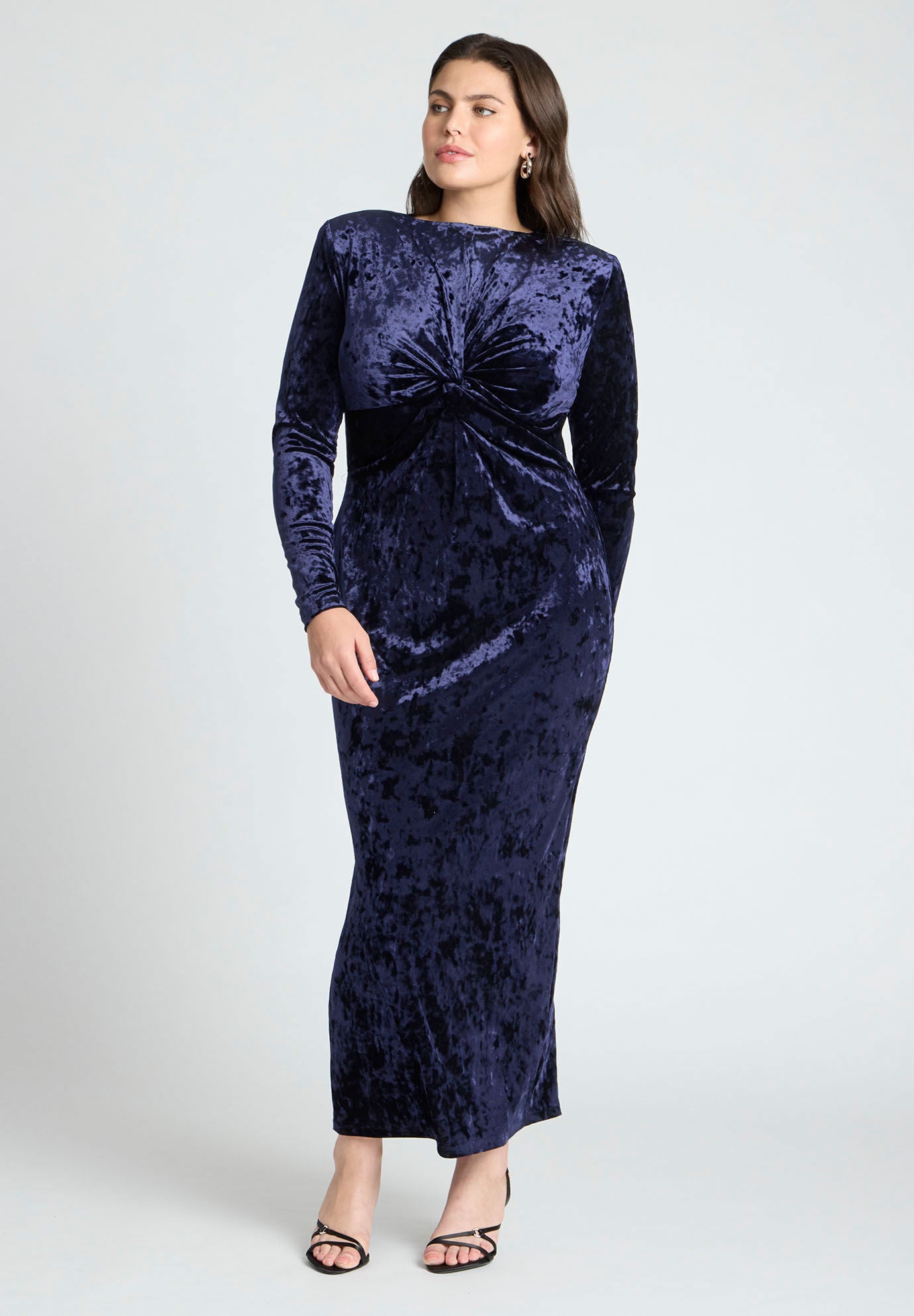 早割 旅行 Twist Bodice Velvet Maxi Dress ワンピース