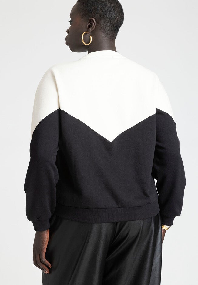 Horizontal Colorblock Sweatshirt, , on-hover image number null