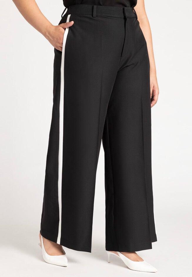 Wide Leg Floor Length Trouser, , alternate image number null