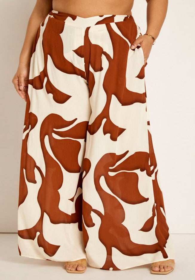 Gabi Fresh Swim x ELOQUII Wide Leg Coverup Pant, , alternate image number null