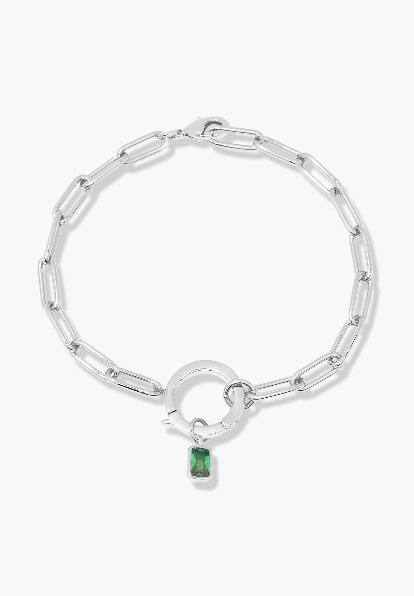Colette Silver Birthstone Bracelet, MAY, hi-res image number 0