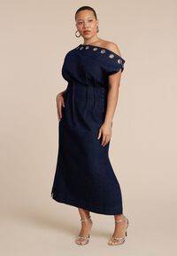 Colorblocked Draped Faux Leather Dress | OneStopPlus Colorblocked Draped Faux Leather Dress | OneStopPlus