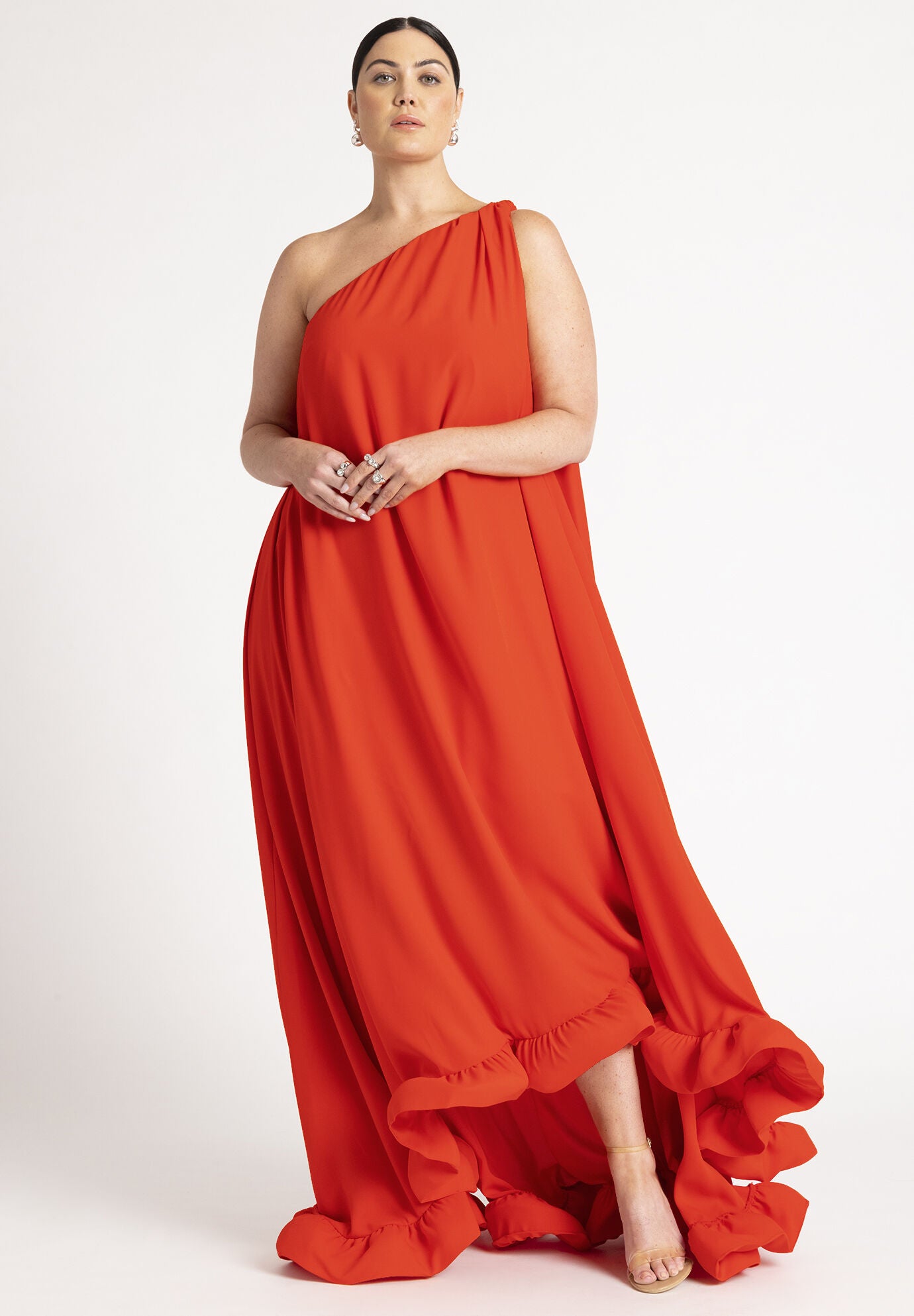 Ruffle gown top