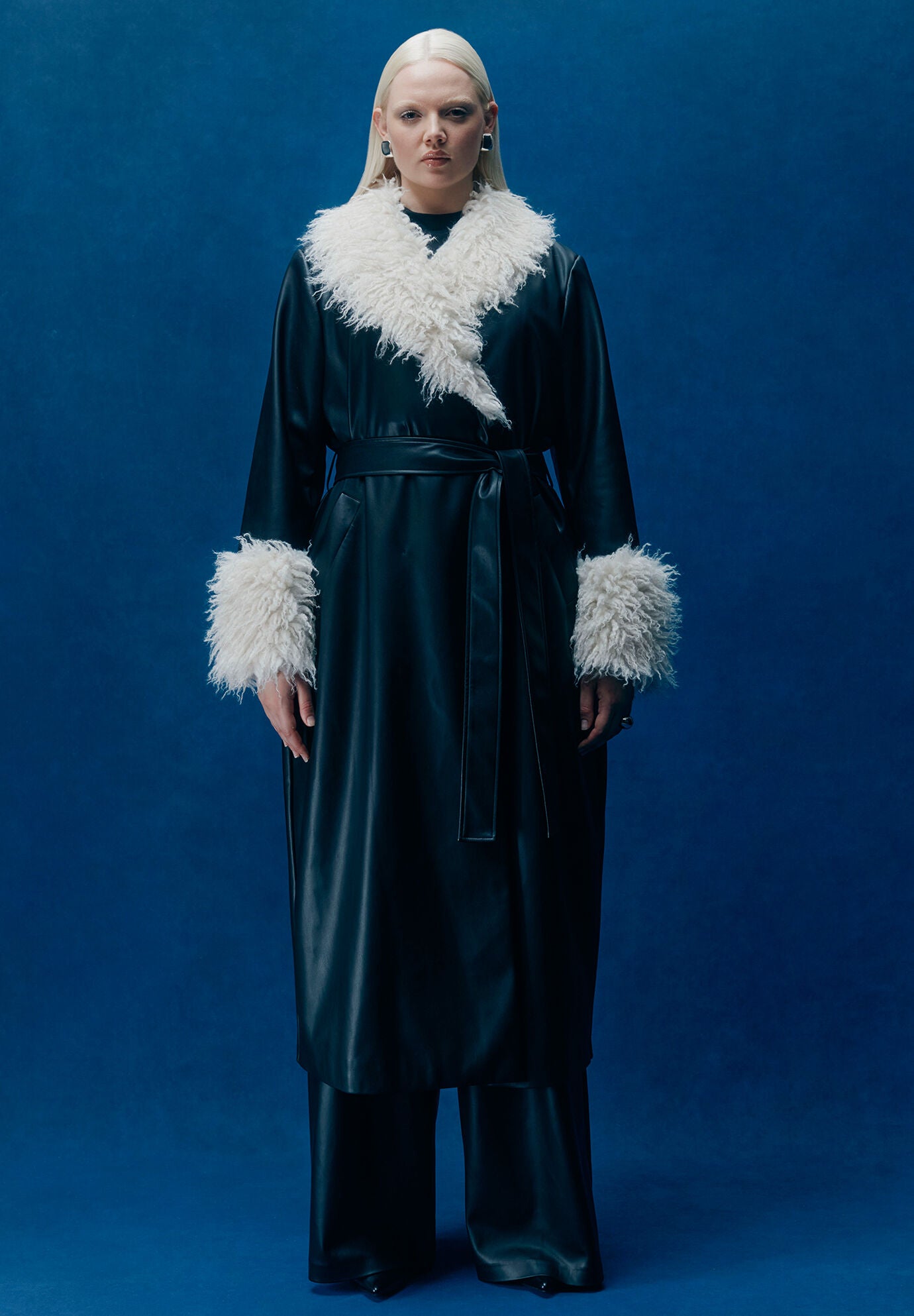 rito♡PANEL STRIPES LONG COAT Irregular Ribbons Cosplay Long Black Coat – Techwear Official