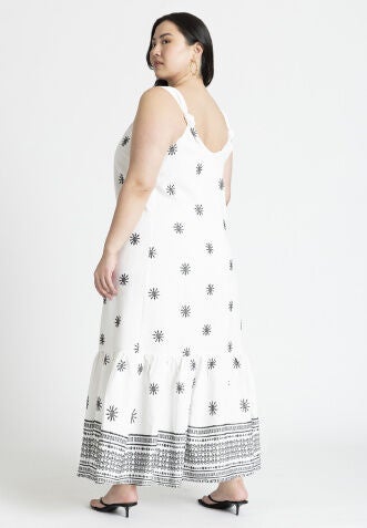 Oasis embroidered dress cheap