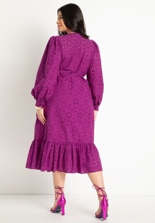 Long Coverup Duster with Puff Sleeve, , alternate image number null