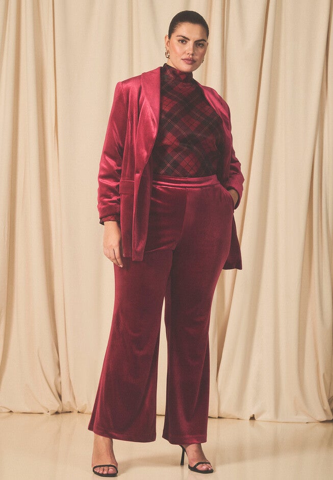 Flare Leg Tuxedo Trouser, , alternate image number null