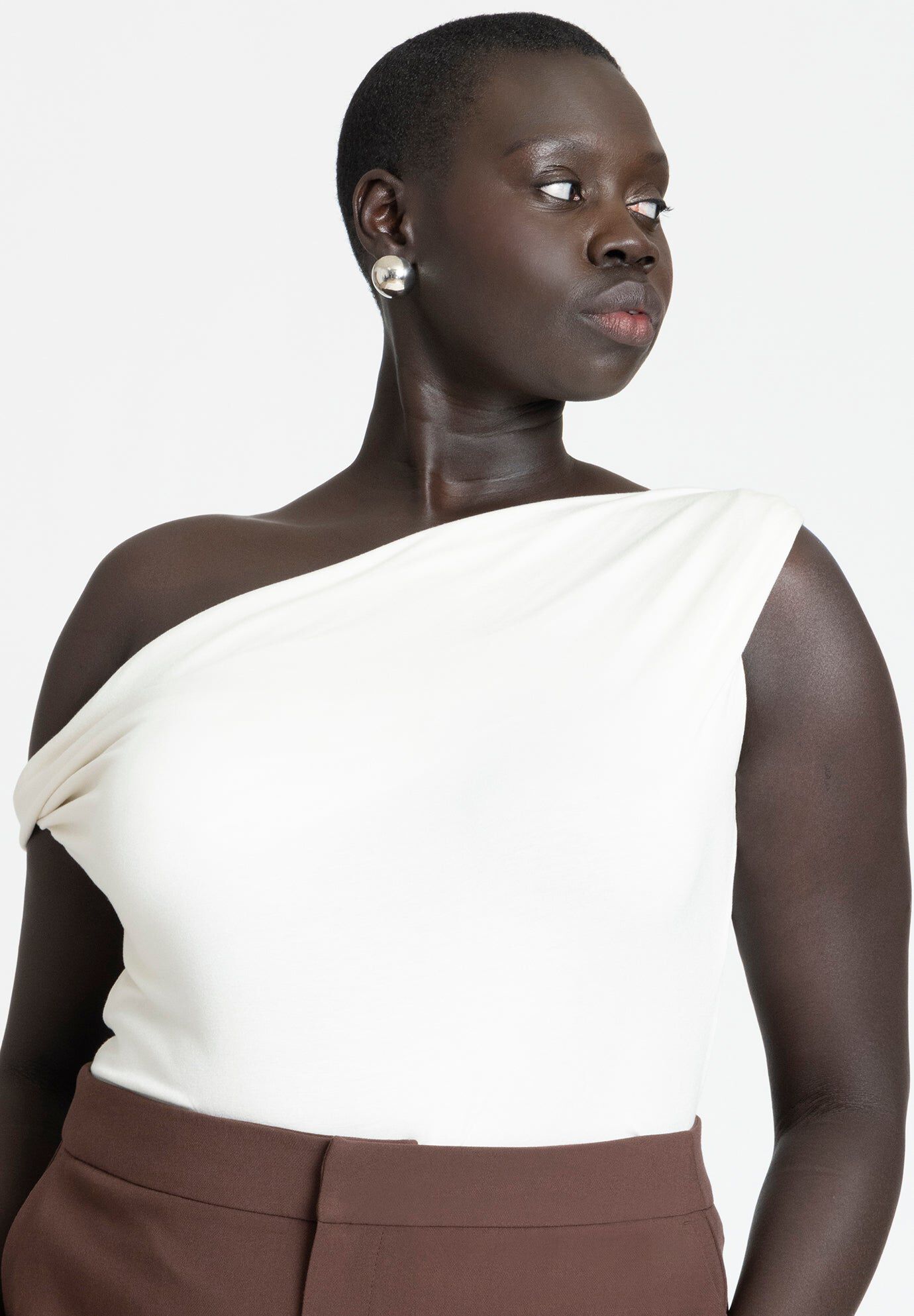 Asym Twist Sleeve Top