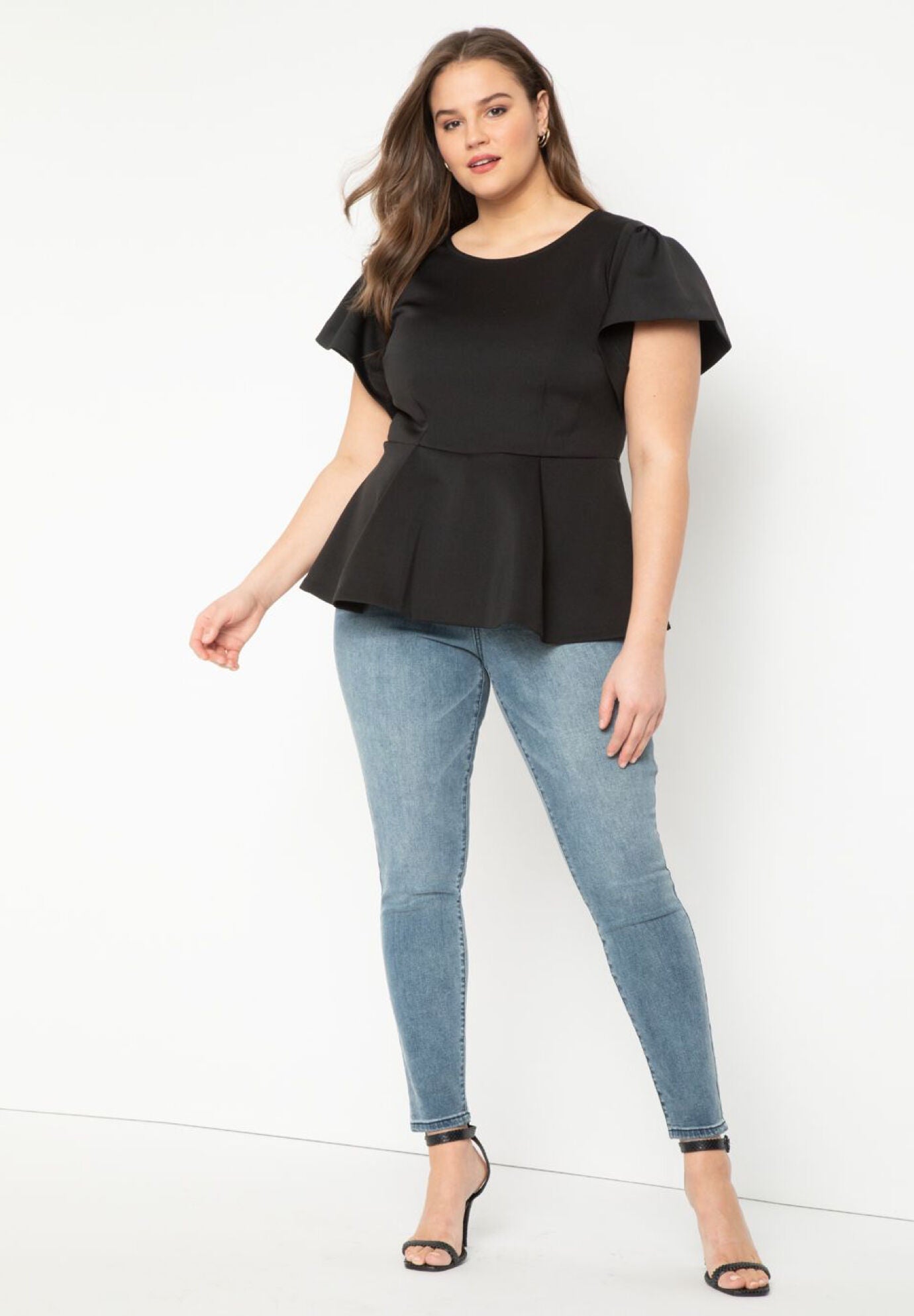 Eloquii peplum top discount