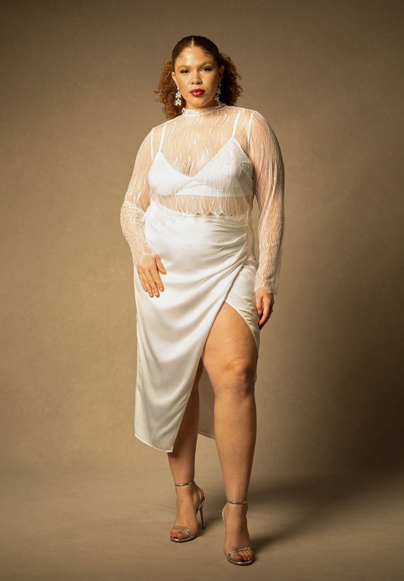 Bridal by ELOQUII Lace Turtleneck