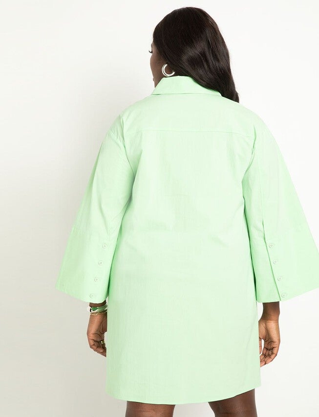 Oversized Shirt Dress, PISTACHIO GREEN, alternate image number null