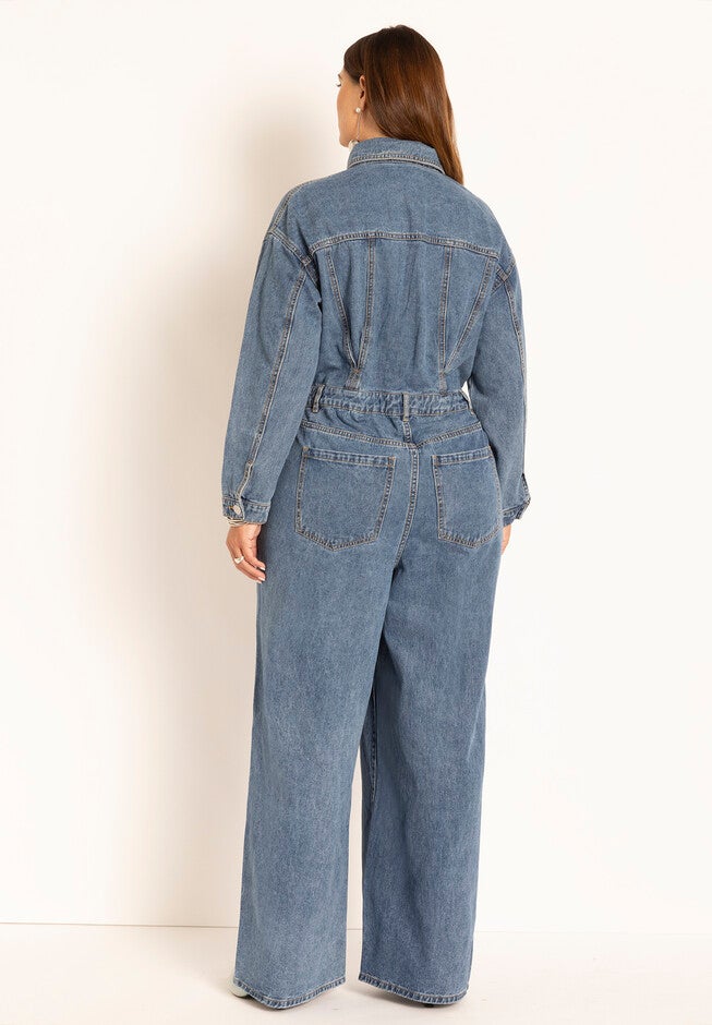 Denim Jumpsuit, , on-hover image number null