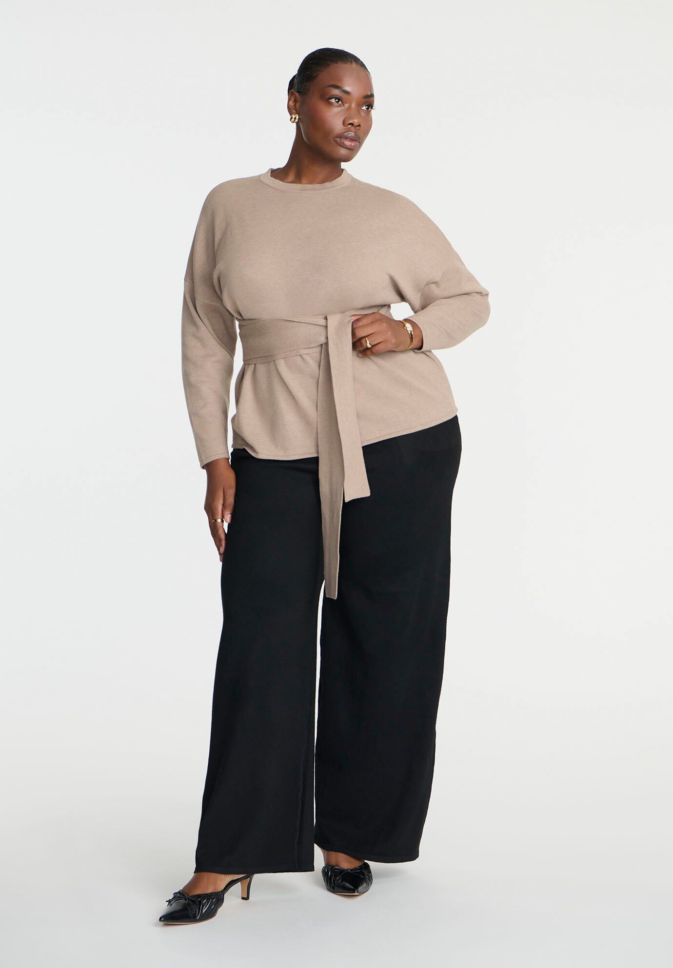 Knit Wide Leg Sweater Pant