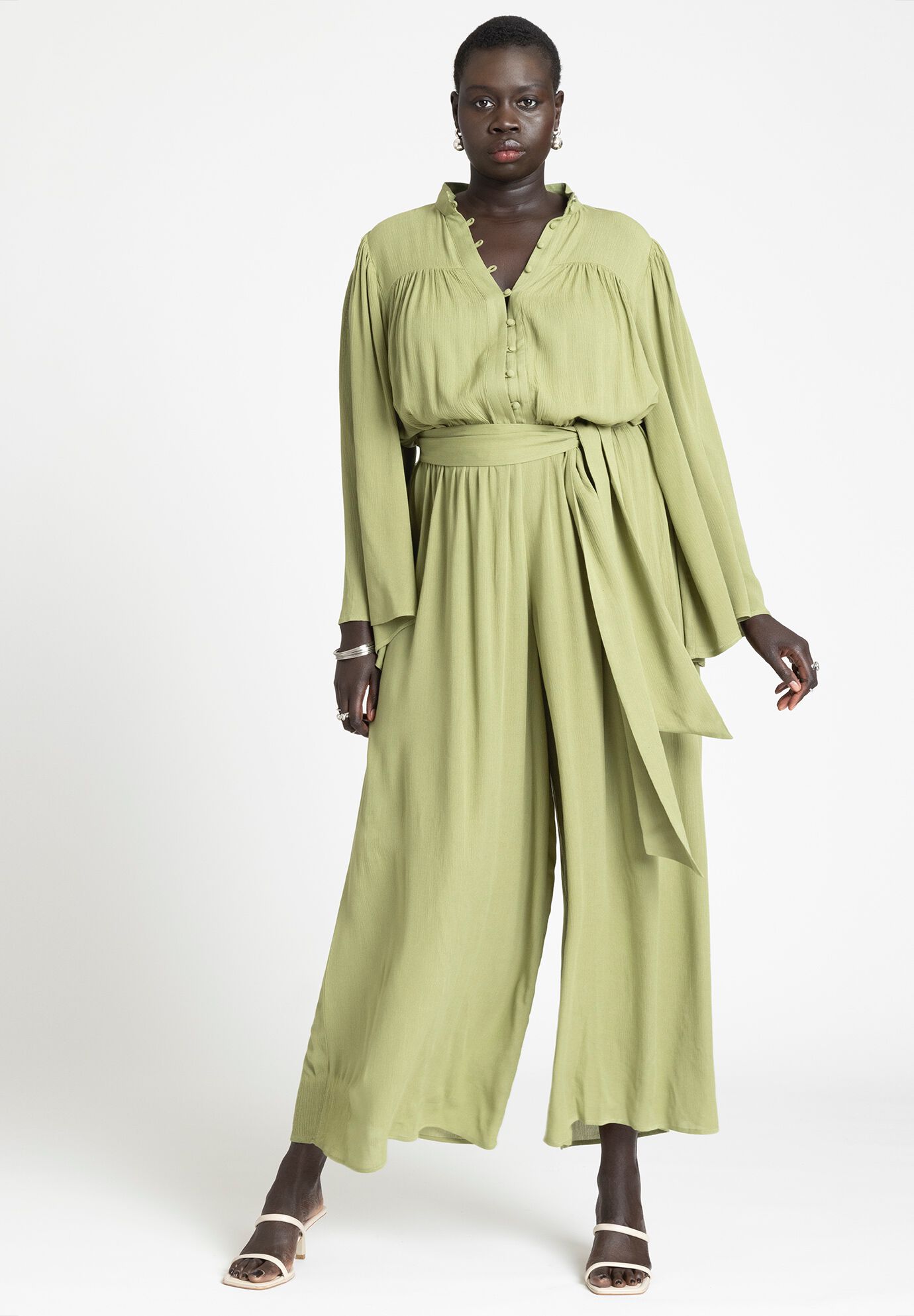 Yellow flowy 2025 jumpsuit