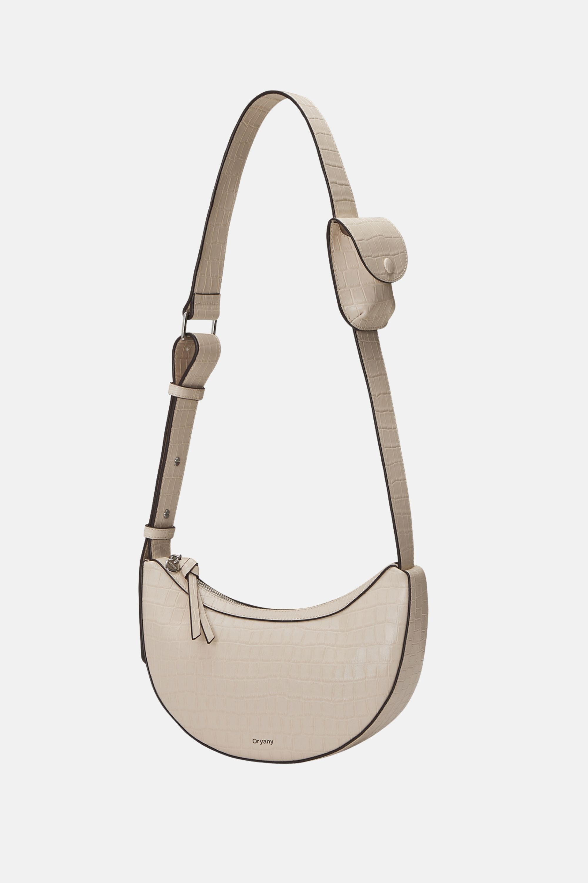 Rookie Croco Crossbody Medium- Cream, CREAM, alternate image number 1