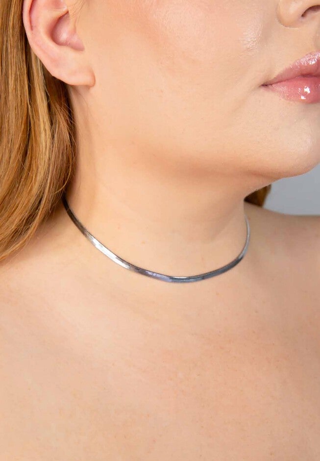 Lennox Mini Silver Necklace, , on-hover image number 1