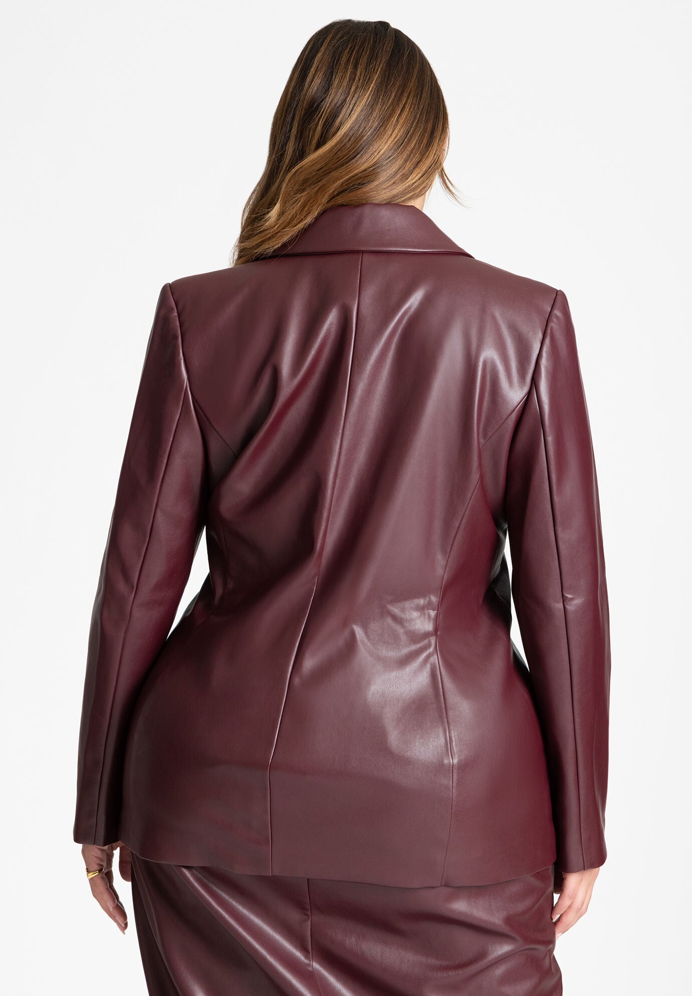 Eloquii leather jacket top