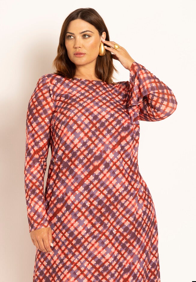Back Surplice Jersey Dress, , alternate image number null
