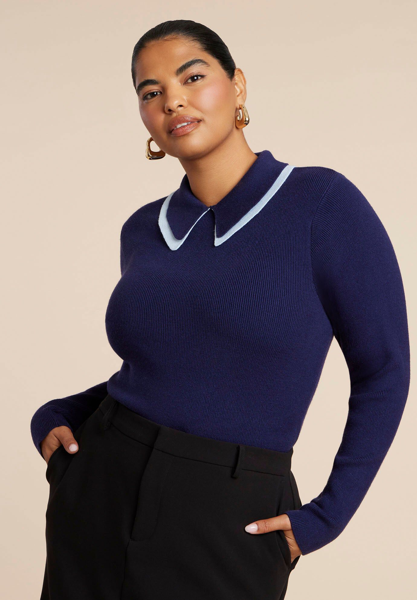 Short Sleeve Cardigan With Peplum | Dia & Co