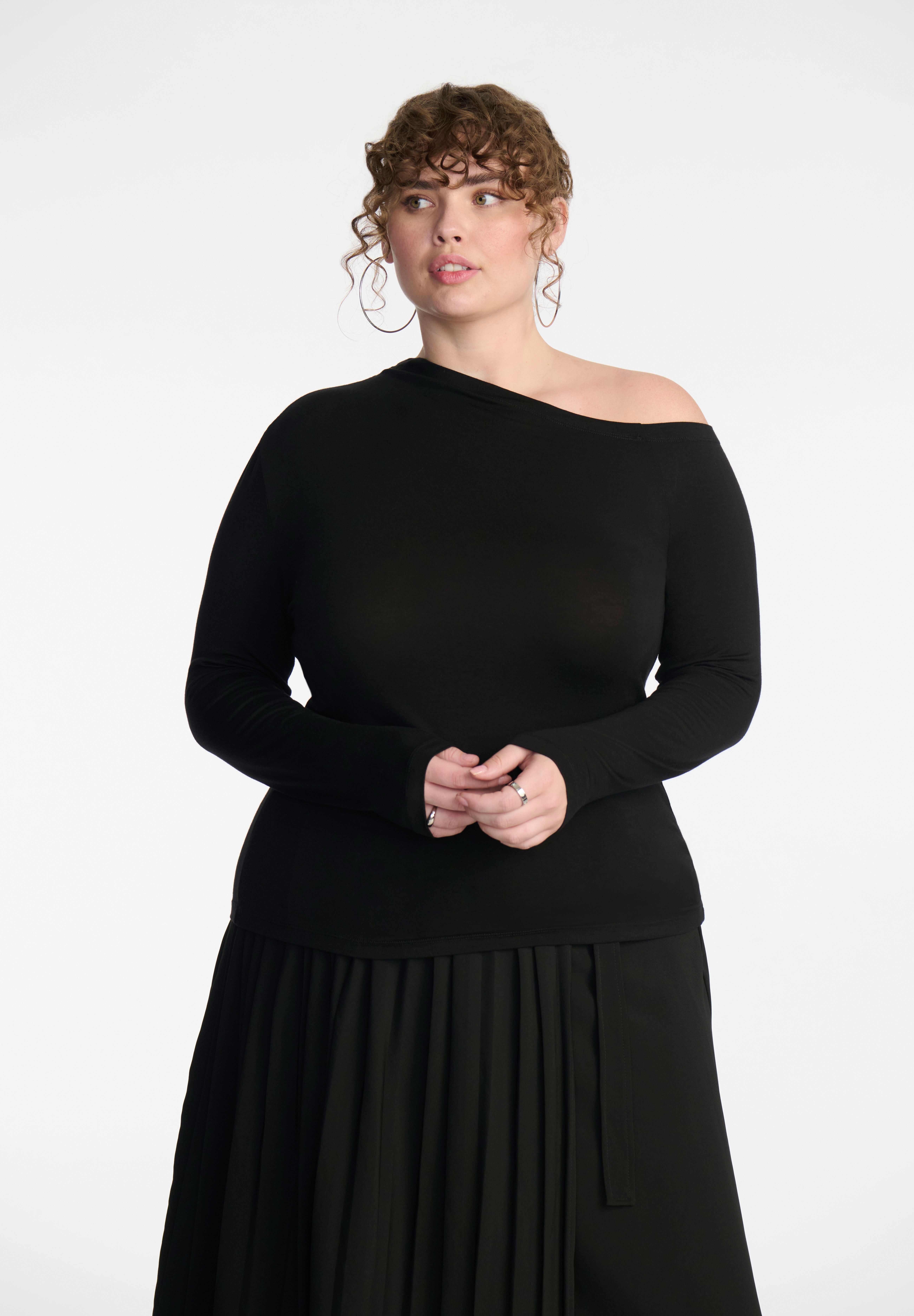 Plus size pleated wrap skirt deals