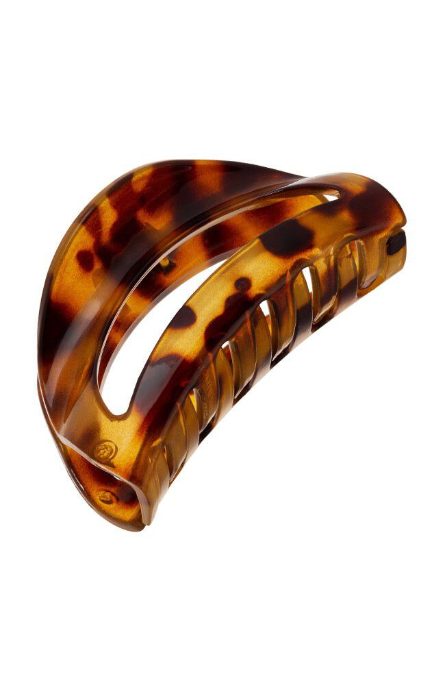 Belle Large Cutout Curve Claw Clip, TOKYO AMBER, hi-res image number 0