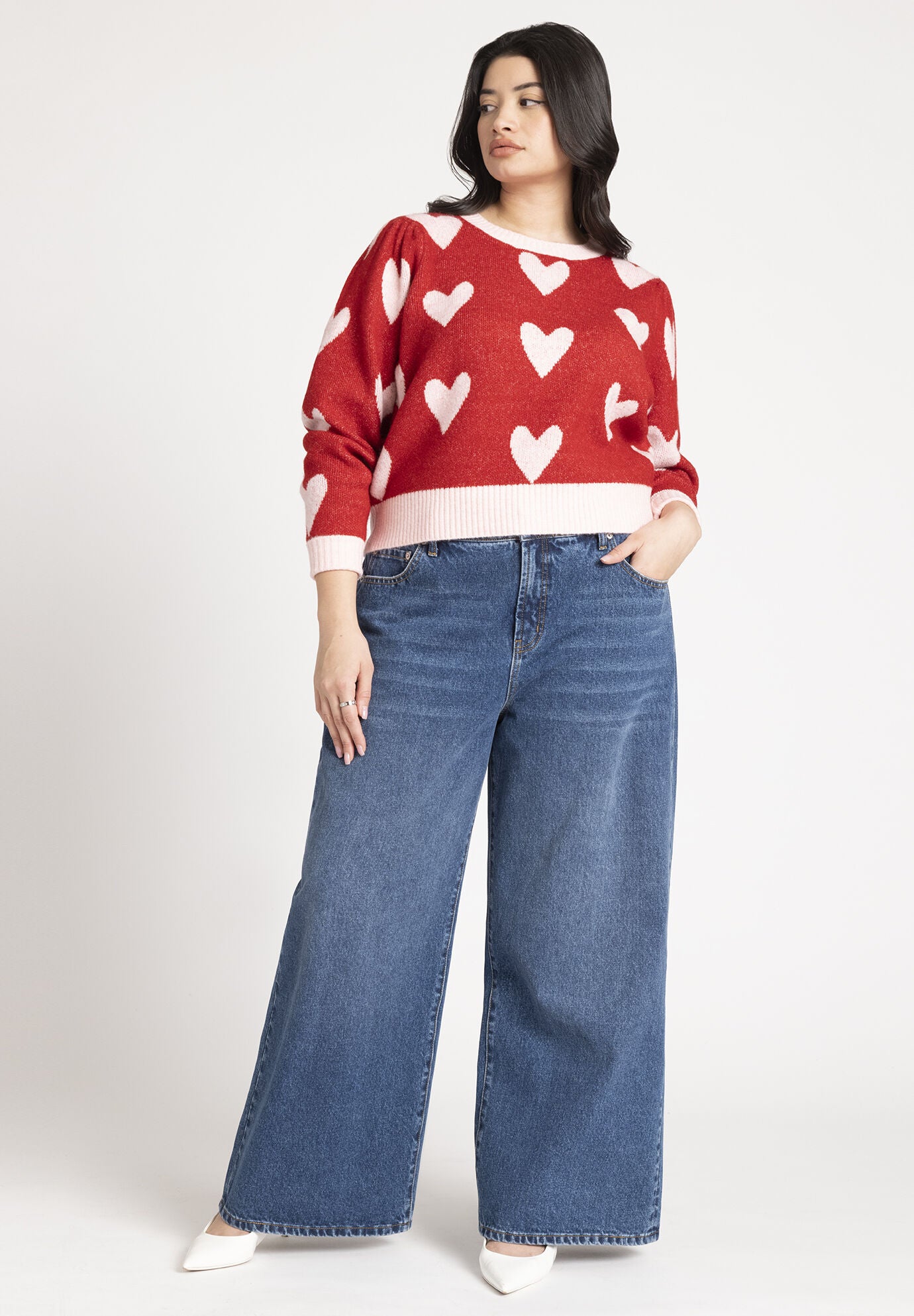 Intersia heart knit (8177007)