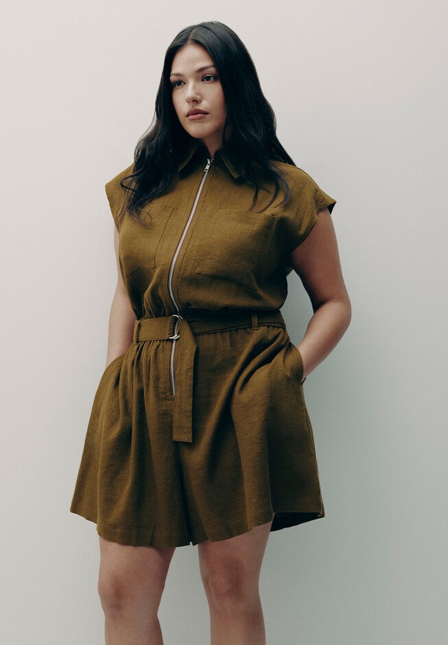Dolman Romper, FIR GREEN, hi-res image number null