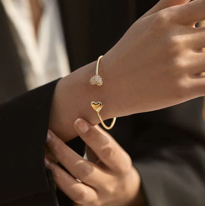 Hazel Bracelet Cuff, GOLD, alternate image number 1