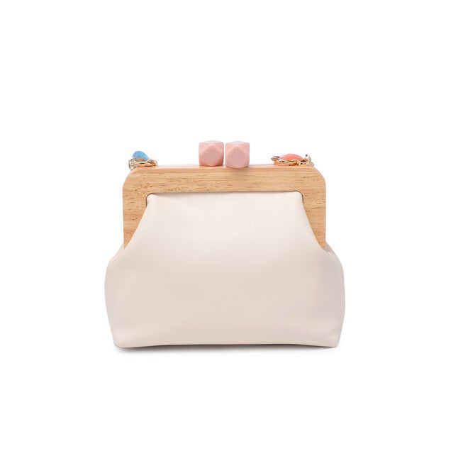 Talullah Colorful Chain Evening Bag, IVORY, alternate image number 2