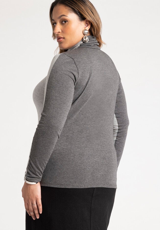 Colorblock Layering Turtleneck, , alternate image number null