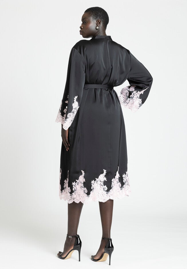 Lace And Satin Duster, , on-hover image number null