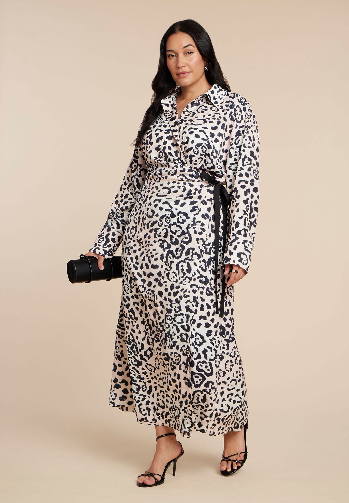 Wrap Detail Maxi Dress, LEOPARD, hi-res image number 0
