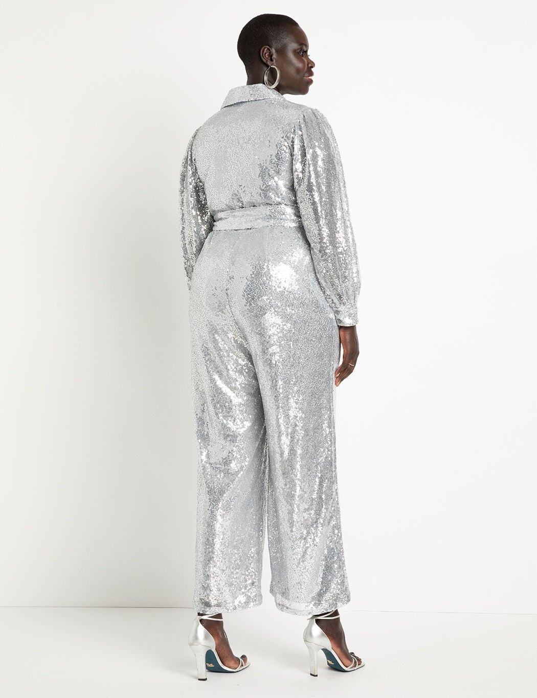 Lavona lurex sparkle sales jumpsuit