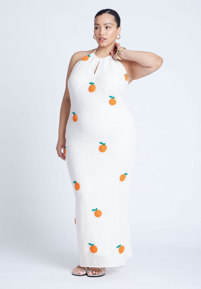 Conversational Crochet Dress, JET STREAM, hi-res image number null