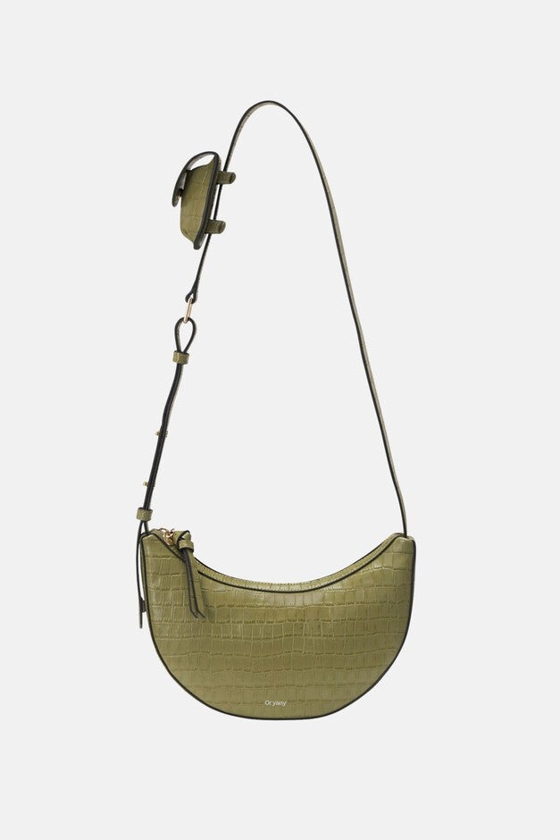 Rookie Croco Crossbody Medium, LEAF OLIVE, hi-res image number 0