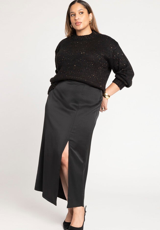 Sequin Sweater, BLACK ONYX, alternate image number null