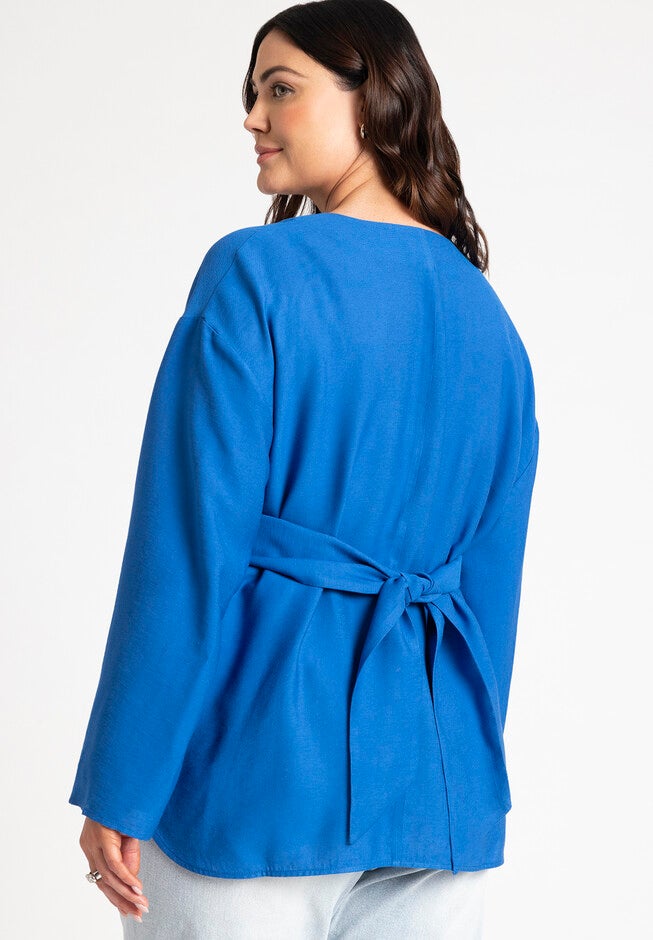 Multi-Tie Wrap Top, ROYAL, on-hover image number null